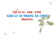 Giải Vật lí 10 trang 48 Chân trời Sáng tạo